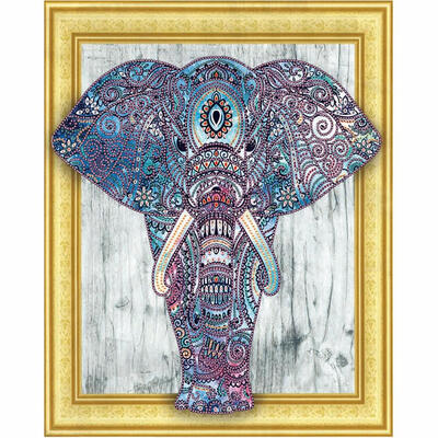 

5D DIY Special Shaped Diamond Painting Elephant Embroidery Mosaic Craft Kit