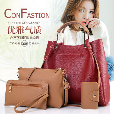 

Spot 2017 new womens bag Korean version of the birth of the mother package four-piece single shoulder diagonal handbag