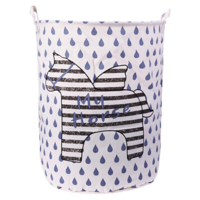 

Waterproof Dirty Clothes Barrel Folding Laundry Basket Storage Organizer
