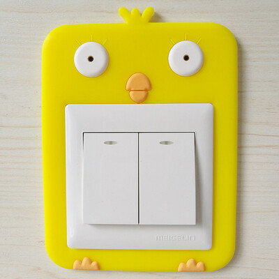 

Cute Cartoon 3D Animal Fluorescent Wall Silicone On-off Switch Stickers Kids