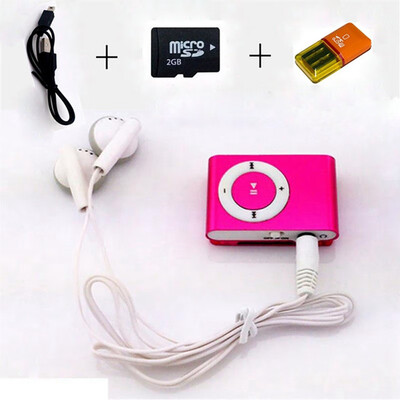 

Colorful Mini Mp3 Music Player Mp3 Player Micro TF Card Slot USB MP3 Sport Player USB Port With Earphone 2GB TF Card