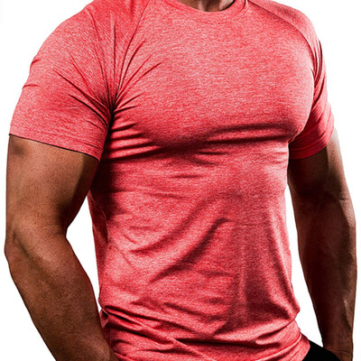 

Mens Slim Fit O Neck Short Sleeve Muscle Tee Shirts Casual T-shirt Tops Blouse