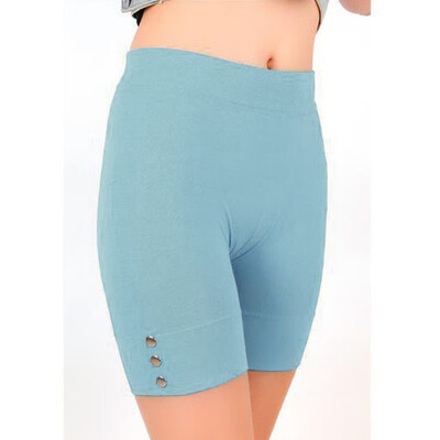 

Womens Casual Solid Summer Leggings Slim Fitness High Stretch Short Sporting Leggings