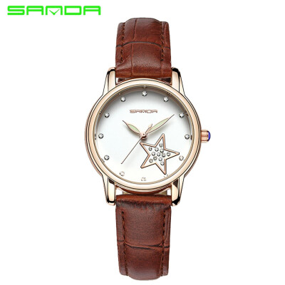 

Fashion watch calendar waterproof quartz womens watch belt fashion OL style