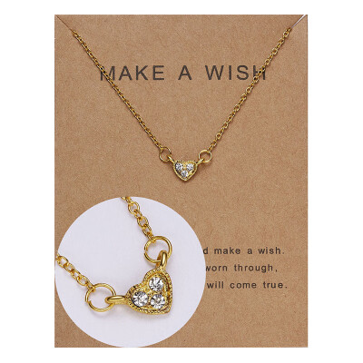 

Fashion Gold-color Butterfly Pendants Chain Necklace Alloy Clavicular Bones Circle Heart Waterdrop Short Choker Necklace Jewelry