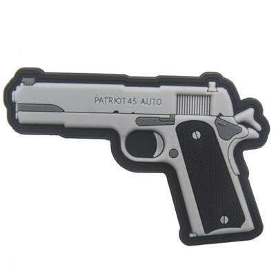 

Retro 3D PVC Pistol Patch Armband Badge Appliques for Clothes Backpack Cap