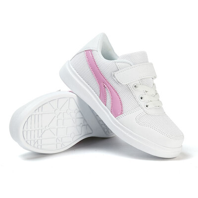 

White shoes 2018 autumn girls mesh cloth wild boys shoes casual Korean childrens shoes