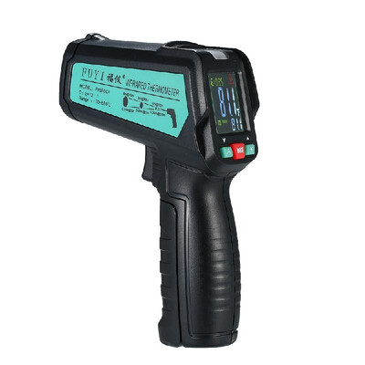 

FUYI FY580C Non-contact IR Infrared Thermometer Digital Handheld Temperature Tester 121 Pyrometer Color LCD Display with Backligh