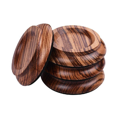 

4pcsSet Upright Piano Caster Cups Coaster Solid Wood with Anti-slip EVA Pad