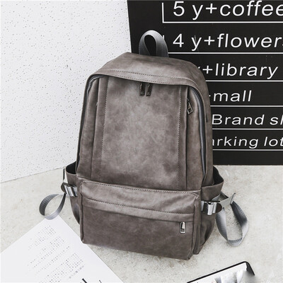 

Tailored Men Backpack Large Capacity Computer Travel Simple Fashion Out of Student Bag