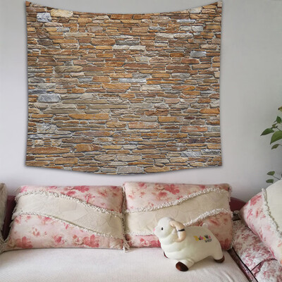 

Gobestart Retro Brick Print Print Home Tapestry Wall Hanging Wall Decoration 150x130cm