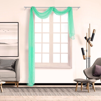 

Gobestart Voile Curtain Swags All Colours Pelmet Valance Net Curtains Voile Swag