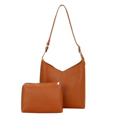 

2pcs Women PU Handbag Set Pure Clutch Crossbody Shoulder Composite Hobo Bag