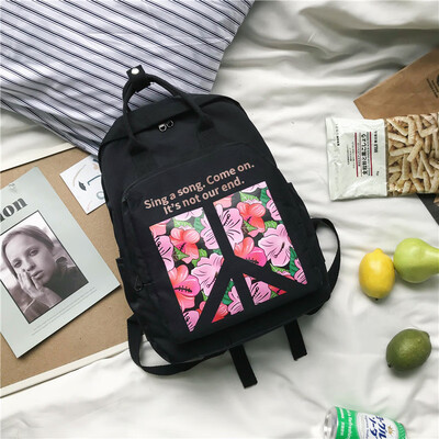 

Ins Wind Bag Female Korean High School Students Japanese Mori Junior High School Students Simple Tide Brand Waterproof Backpack Ba