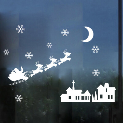 

Tailored Christmas Snowman Snowflake Decoration Decal Window Stickers Home Decor