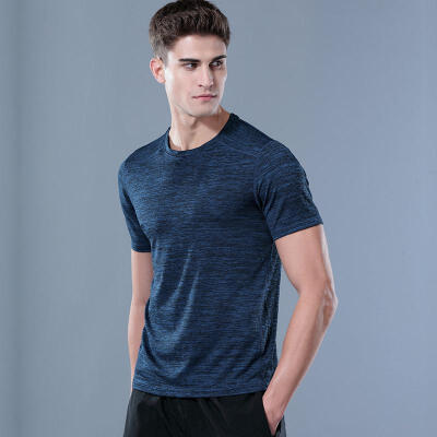 

Mens Summer Short Sleeve Round Neck Quick Drying T-shirt Outdoor Sport