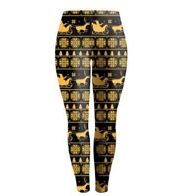 

Tailored Christmas Reindeer Styles Printing Trousers Leggings