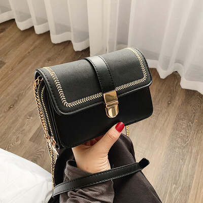 

New matte small bag female 2019 new wave Korean version of the wild single shoulder slung ins fashion chain small square bag