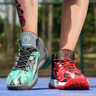 

Autumn high basketball shoes high to help breathable casual shoes wear non-slip shock absorbing sports shoes