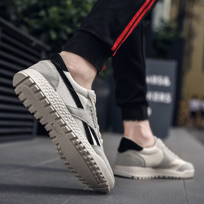 

Summer mens shoes 2019 new Korean version of the trend Joker board shoes autumn net red leisure sports summer canvas tide shoes