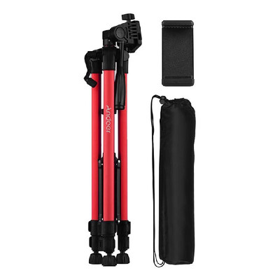 

Andoer Lightweight Photography Tripod Stand Aluminum Alloy 3kg Load Capacity Max Height 135cm53in with Carry Bag Phone Holder fo