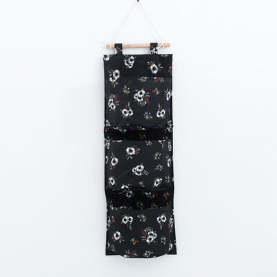 

3 Layer Wall Hanging Storage Bag Sundries Organizer Hanger Cotton Bag Holder Cover