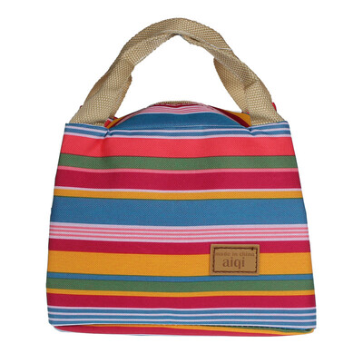 

Siaonvr Thermal Insulated Lunch Box Tote Cooler Zipper Bag Bento Lunch Pouch CL