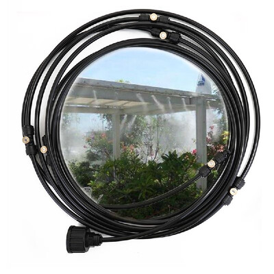 

Outdoor Misting Cooling System Kit for Greenhouse Garden Patio Waterring Irrigation Mister Line 9M12M15M18M System