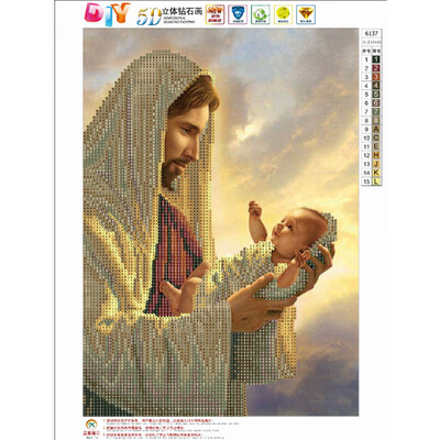 

Gobestart 5D Embroidery Paintings Rhinestone Pasted DIY Diamond Painting Cross Stitch