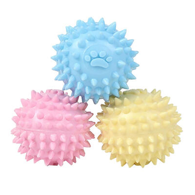 

TPR Pet Toy Footprint Thorn Ball Dogs Bite Chew Molar Tooth Cleaning Toys