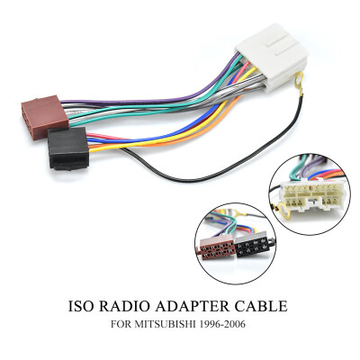 

12-017 ISO Radio Adapter for MITSUBISHI select models Wire Wiring Harness Connector Lead Loom Cable Plug Adaptor Stereo