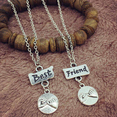 

Unisex Jewelry Love Heart Friendship Necklace Stainless Steel Necklaces Jewelry