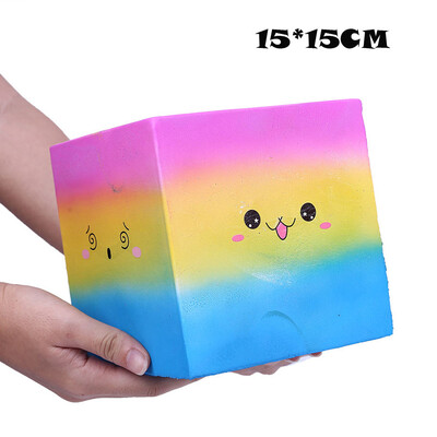 

Gotoamei Hot Emoticon Square Stress Reliever Scented Slow Rising Kids Toy Squeeze Toys
