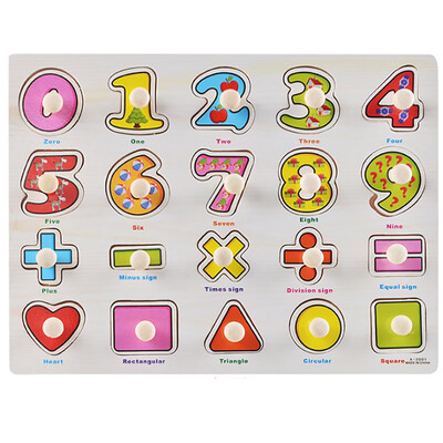 

Gotoamei Kid Early Educational Toys Baby Hand Grasp Wooden Puzzle Toy Alphabet