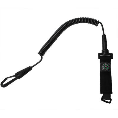 

Greensen Canoe Boat Kayak Paddle Oar Anti-stripping Rope Strap With Mini Compass Black