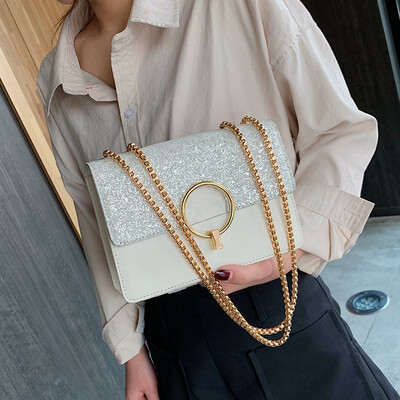

Advanced sense bag Western fashion small square bag handbags new 2019 texture Messenger bag wild ins chain bag