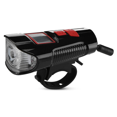 

Bicycle Front Light LED USB Rechargeable Bike Torch with Computer Electric Horn