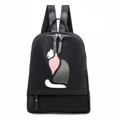 

Cute Cat Casual Backpack Women Teens Girl Travel Oxford Student School Bag