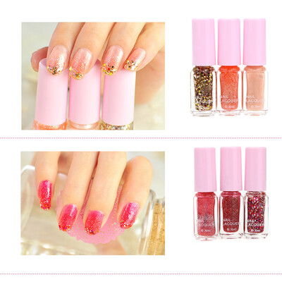 

Magic Three-color Gradient Nail Polish Set Environmental Health Candy Colors Nontoxic