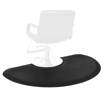 

Ktaxon Black Semi Circle 5x3 12" Barber Salon Anti Fatigue Floor Mat Spa Equipment