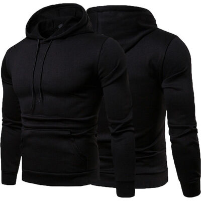 

Mens Winter Hoodies Slim Fit Hooded Sweatshirt Outwear Sweater Warm Coat Jacket