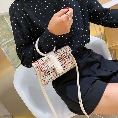 

Tailored Womens Bag Bucket Bag Shoulder Bag Color Stitching Crossbody Bag