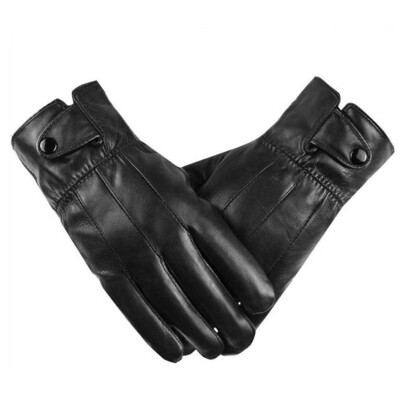 

4 Styles New Fashion Autumn And Winter Men And Women Leather Warm Gloves Plus Velvet Thickening Windproof Full Finger Gloves