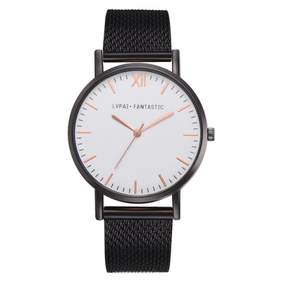 

Lvpai Dropshiping Fashion Rose Gold Mesh Band Creative Marble Wrist Watch Casual Women Watches Brand Quartz Gift Relogio 533