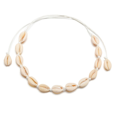 

Exquisite Style Adjustable Vintage Natural Shell Necklace Bracelet Set of 2