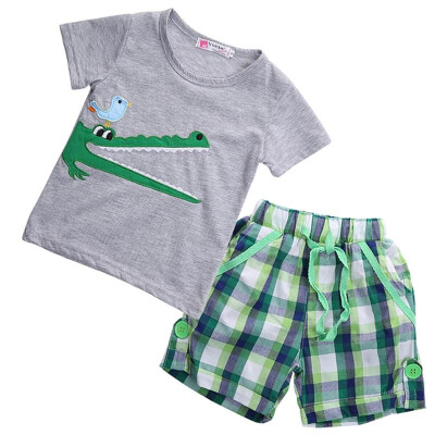 

Toddler Kids Boy Clothes Tops T-shirt Pants Summer Outfits 2Pcs Set