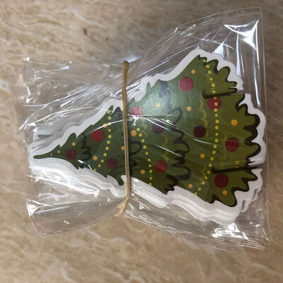 

20 Pcs Christmas Cup Card For Wedding Party Decoration Christmas Red Wine Cup Card Christmas Decor