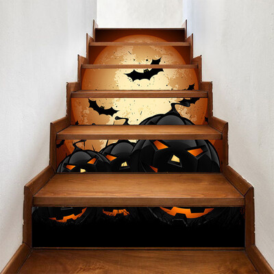 

〖Follure〗Halloween Pumpkin Stereo Stickers 3D Stair Stickers Can Be Moved Decor