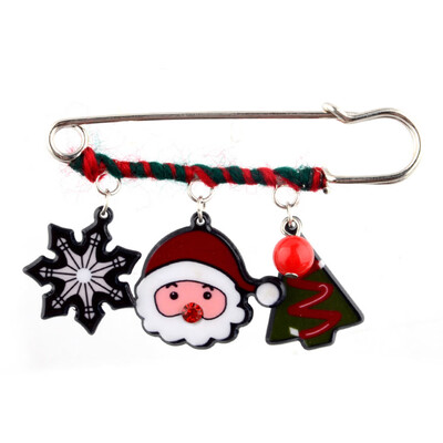 

Women Multicolor Pearl Christmas Brooch Pin Breastpin Jewelry Gift Healthy