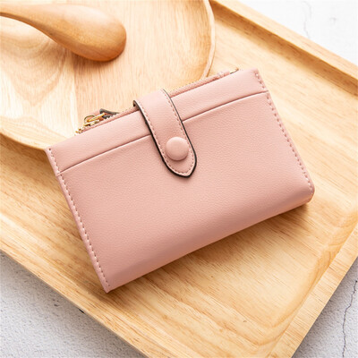 

Tailored Women Short Wallets Mini Money Purses Small Fold Female Coin Purse Card Holder